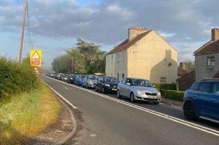 Glastonbury Festival travel havoc with 40 minute delays through Somerset village