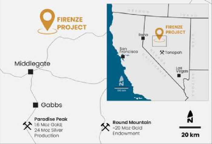 Orogen Royalties Acquires the Firenze Gold-Silver Project in Nevada