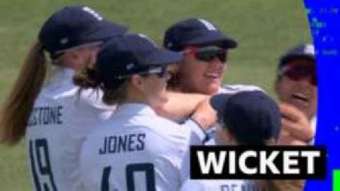 Cross gets England's first wicket of Women's Ashes