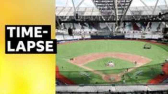Watch: London Stadium gets ready to host baseball games