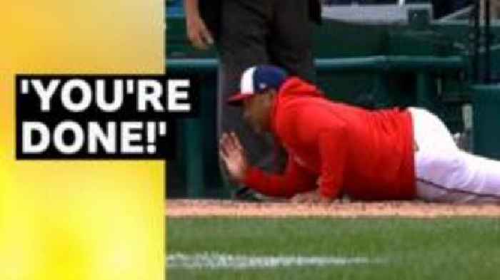 Watch: Washington manager's umpire meltdown