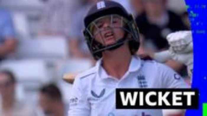 England five down as Wyatt falls for 44 on Test debut
