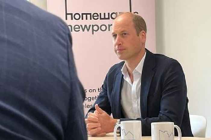 Live updates as Prince William launches homelessness project in Newport