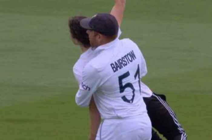 Jonny Bairstow hauls off orange-paint tarquin who stopped Ashes Test