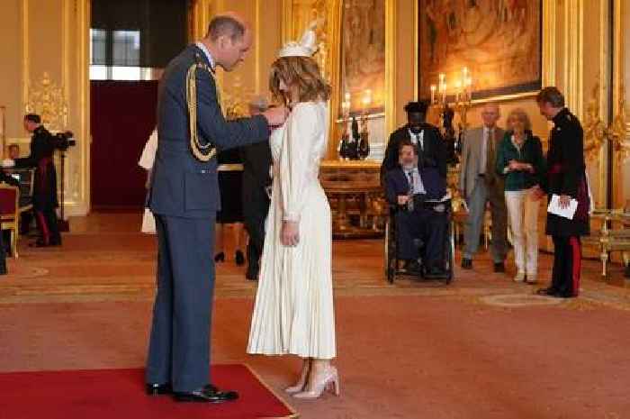 Derek Draper watches on as wife Kate Garraway receives MBE