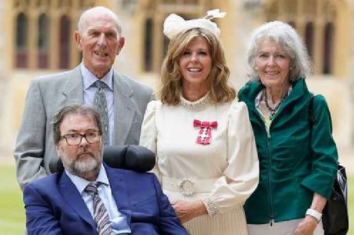 Kate Garraway speaks of joy as husband Derek Draper proudly watches her collect MBE