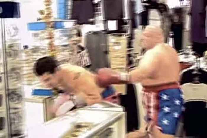 Butterbean left Jackass star bleeding out of his head in nasty Japanese retail store fight