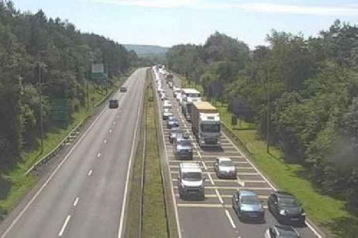 Live updates as three-vehicle crash on A48 causes long delays