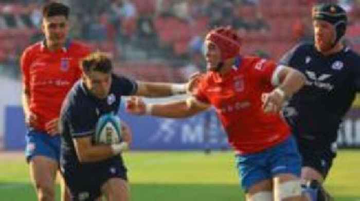 Scotland score eight tries to beat battling Chile