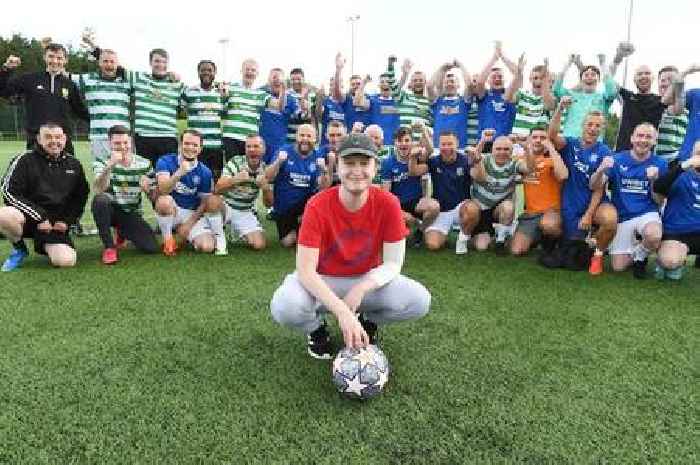 Brave East Kilbride man rings the bell ahead of charity match after beating rare leukaemia