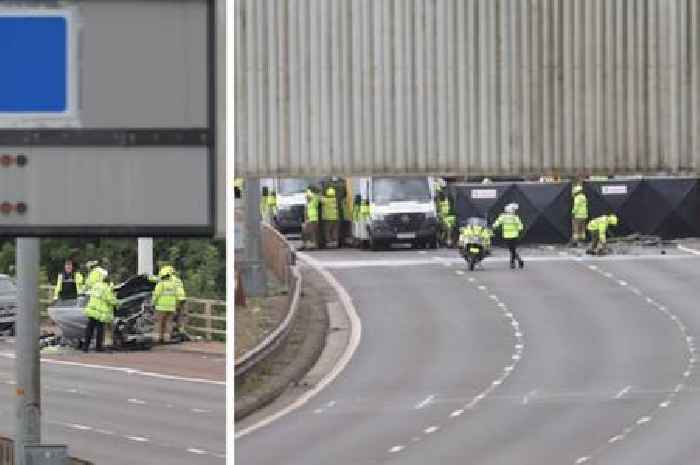 Horror M8 Glasgow crash leaves cop fighting for life and other officer 'serious' with seven in hospital