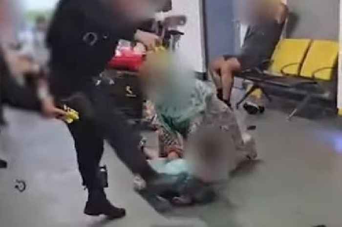 Police officer 'removed from operational duties' after Manchester Airport video