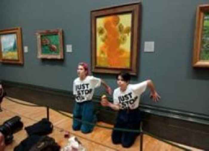 Oil protesters guilty of throwing soup on painting