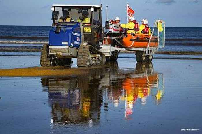 RNLI volunteers in search for 'missing swimmers' at Bridlington on World Drowning Prevention Day