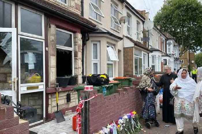 Three children who died in house fire pictured as distraught parents pay tribute