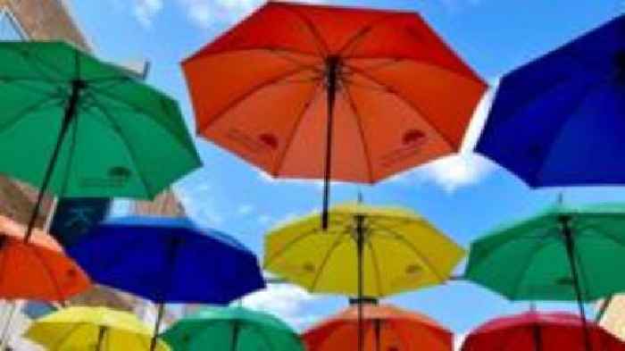 Umbrella art installation champions neurodiversity