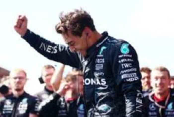 Russell holds off Hamilton for stunning win in Belgium