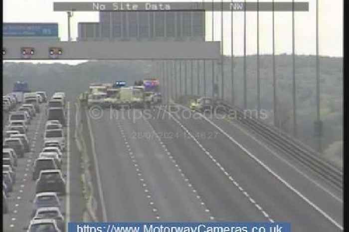 Live: M5 traffic stopped after crash near Bristol with delays building