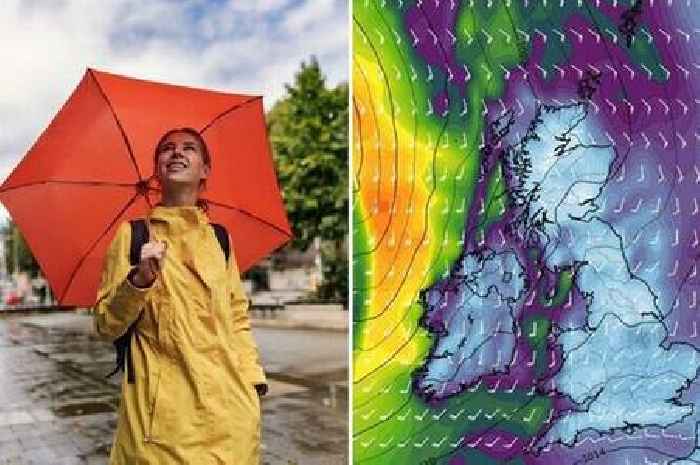 Maps reveal exact date heavy rain set to hit UK after 32C heatwave