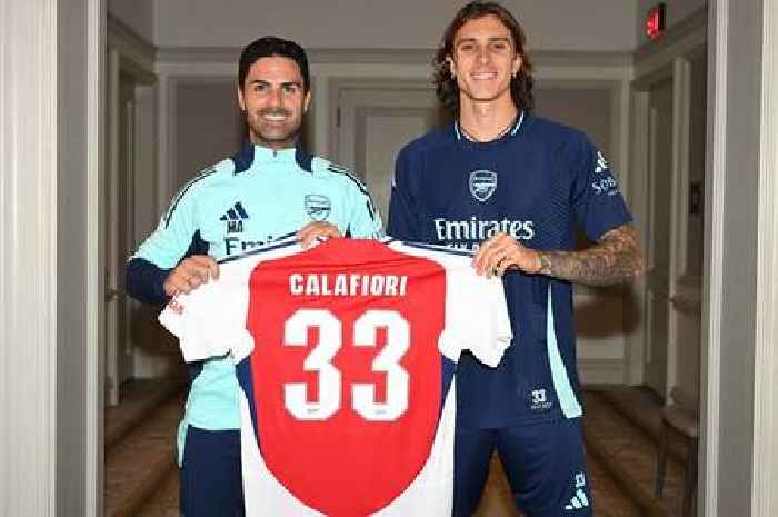 Riccardo Calafiori Arsenal shirt number explained as transfer announcement made