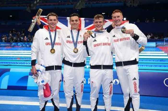 Somerset swimmers win Olympic Gold in stunning 4x200m freestyle relay victory