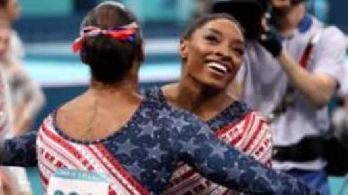Biles inspires USA to gymnastics team gold