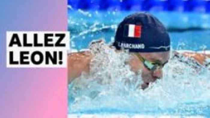 French commentators go wild for Marchand's thrilling win
