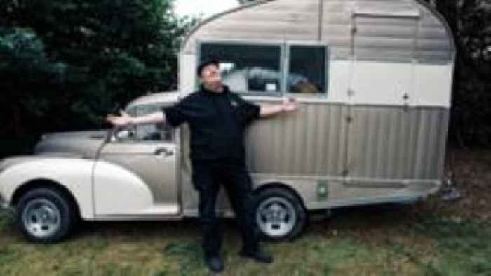 Johnny Vegas 'properly settled' at glamping site