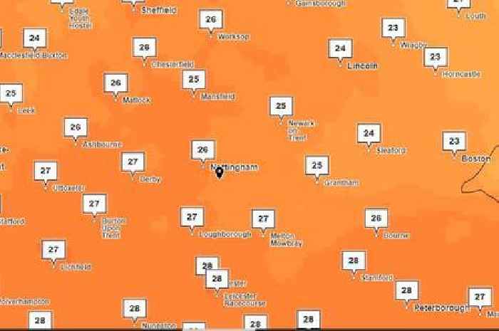 Met Office pinpoints exactly when temperatures are set to drop in Nottingham amid official heatwave