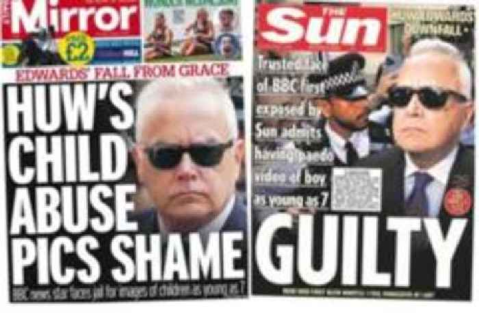 The Papers: Huw Edwards' 'fall from grace'