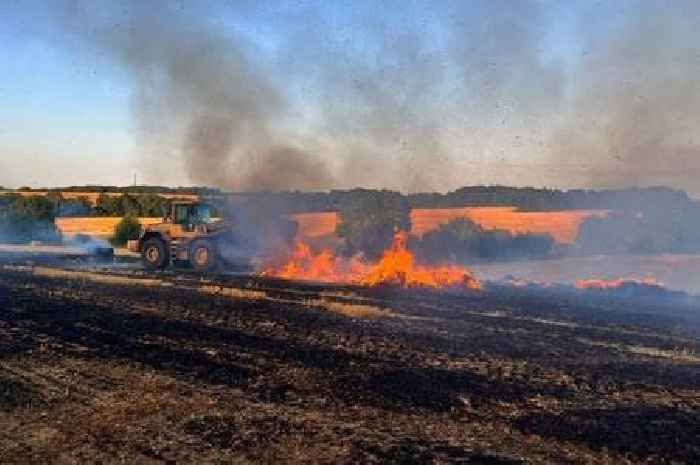 Firefighters praises farmers who rushed to field that caught fire