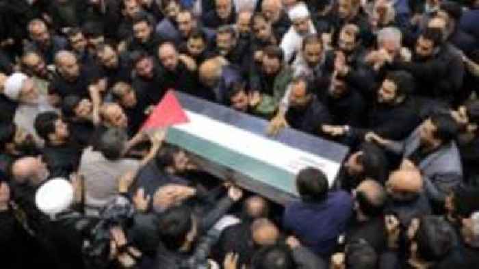 Mourners gather as Hamas leader Haniyeh is buried in Qatar