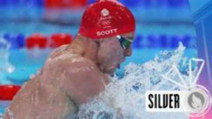 GB's Scott wins 200m IM silver as Marchand storms to gold