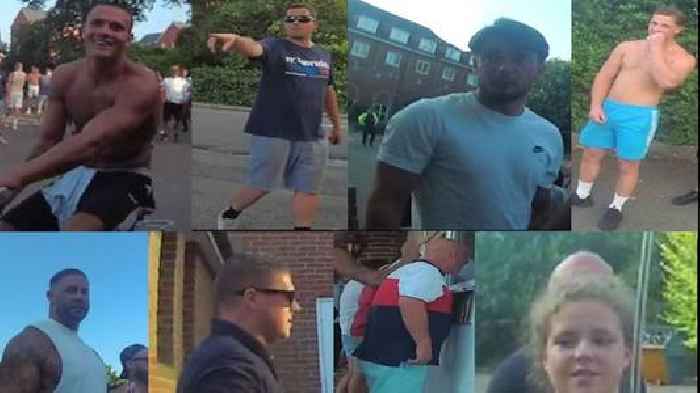 Police release images of eight people after migrant hotel protest