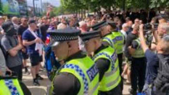 Arrest made as protests held in city centre