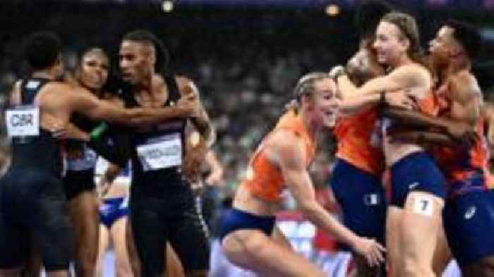 Great Britain win mixed 4x400m relay bronze