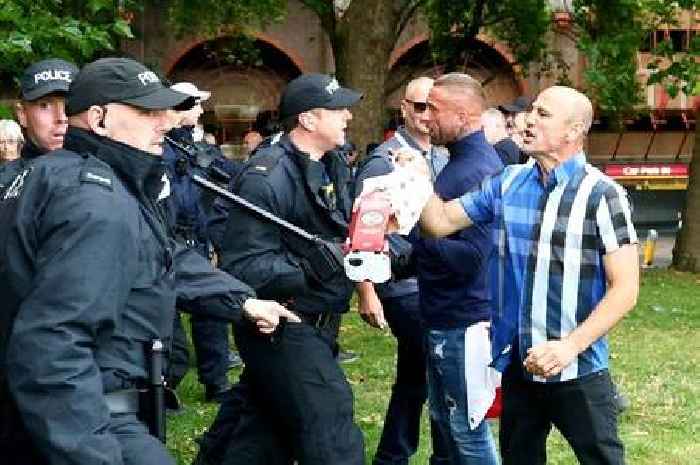 52 photos of far-right Bristol protest as violence erupts in city