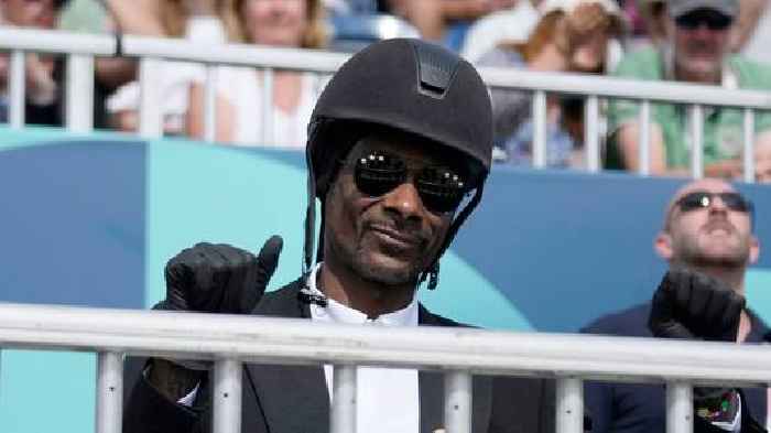 Olympics superfan Snoop Dogg sports full equestrian kit to watch dressage