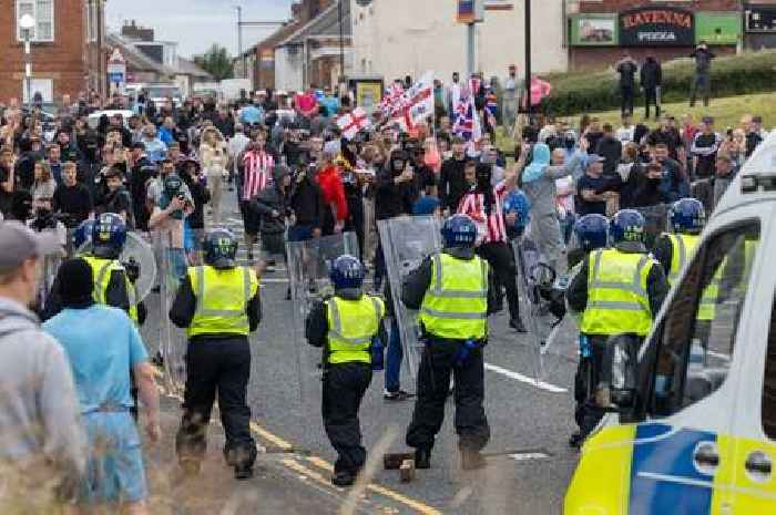 Rioters throw rocks at NHS nurses on way to work as emergency cover