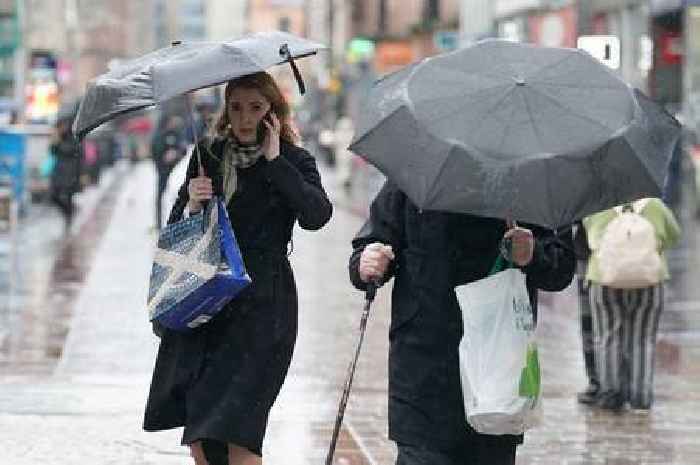 Exact time heavy rain set to hit Scotland as Met Office updates yellow weather warning