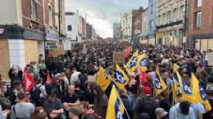 Thousands gather for anti-racism rally in Bristol