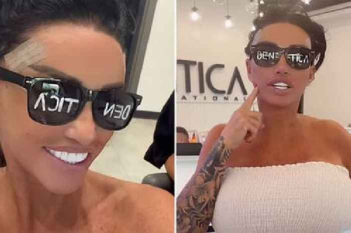 Bankrupt Katie Price shows off her new smile after 'getting her teeth done' again