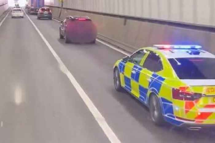 Police used a lorry to check on M4 drivers and described what they saw as 'shocking'