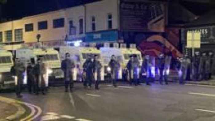 Objects thrown at police in east Belfast