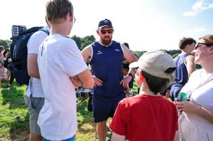 Bristol Bears rugby players at the Bristol Balloon Fiesta this weekend - where you can meet them