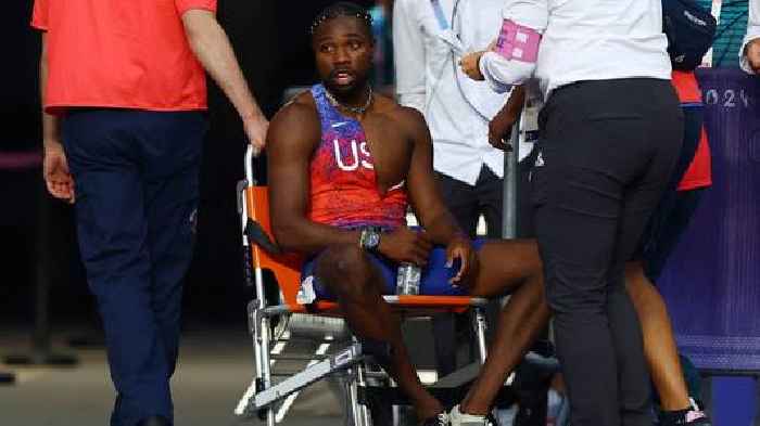 US sprinter with COVID leaves track in wheelchair after race