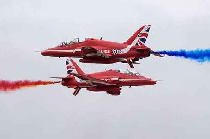 RAF Red Arrows release exact timings and flight path ahead of busy weekend of displays