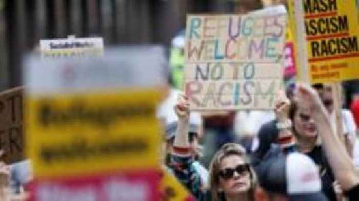 Thousands of anti-racism protesters rally across UK