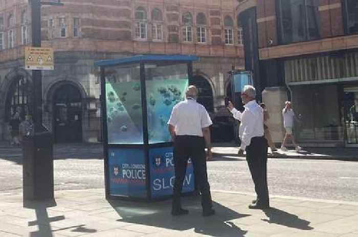 Bansky claims new swimming fish artwork on police box