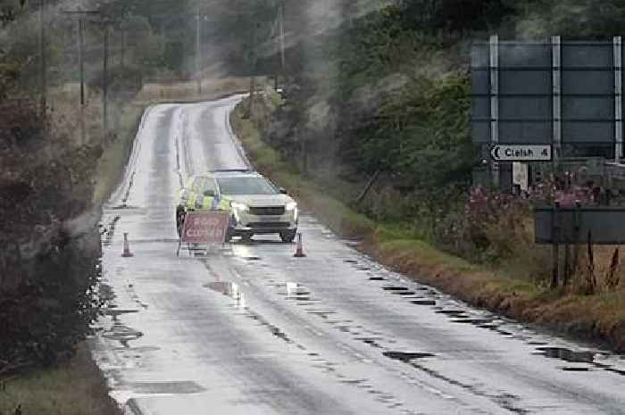 Scots road closed after fatal crash as police launch probe